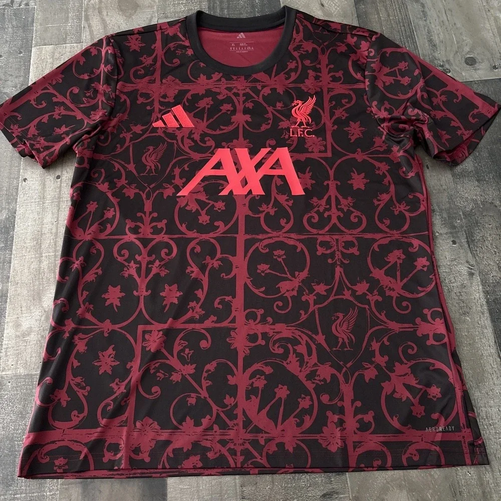 adidas 2025-26 Liverpool Men's Pre-Match Soccer Jersey XL - Picture 1 of 9